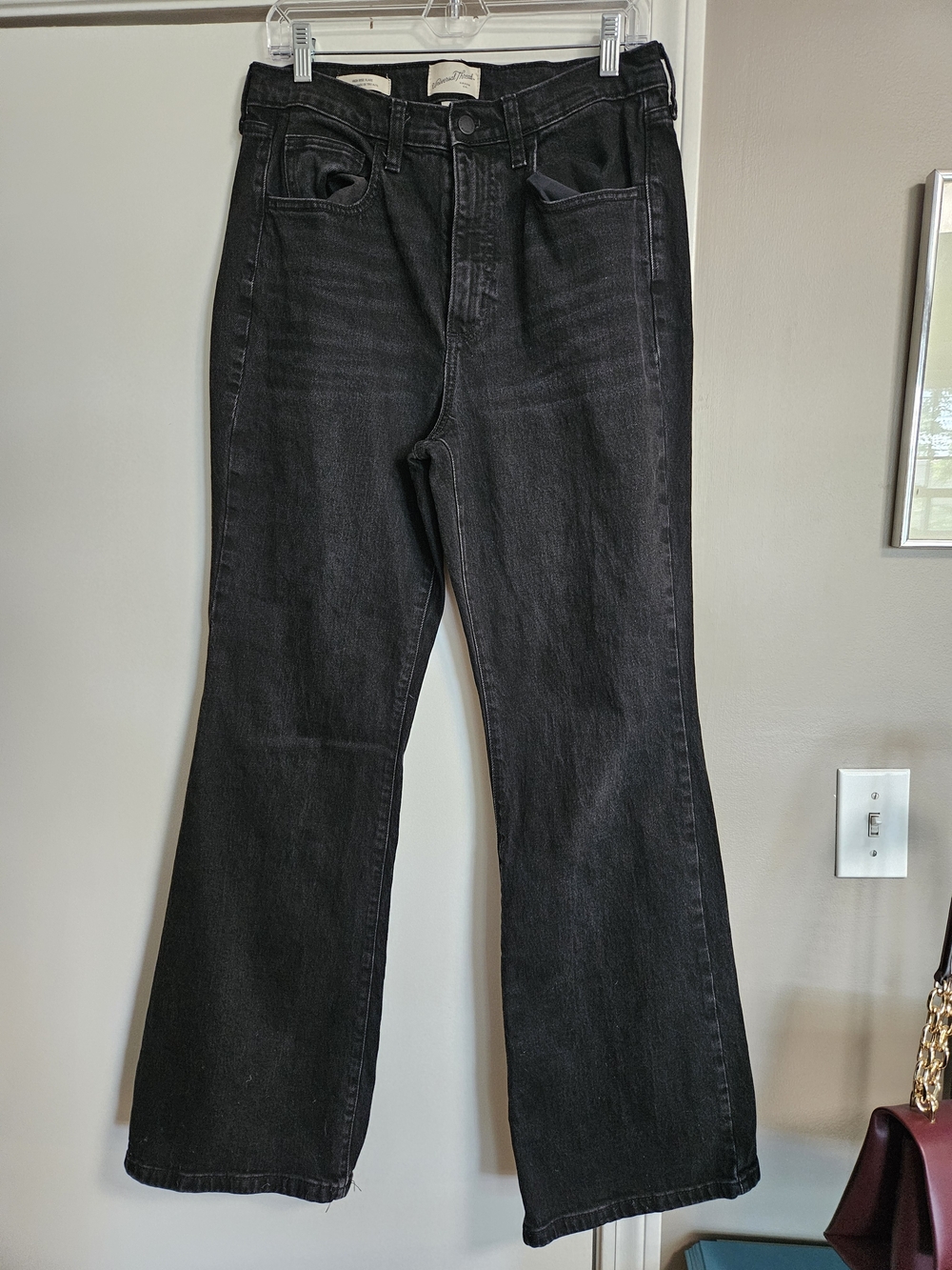 Universal Thread Black Flare Wide-Leg Jeans